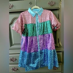 Peach Love California Sequin Dress - Perfect for the Taylor Swift Concert 🩷